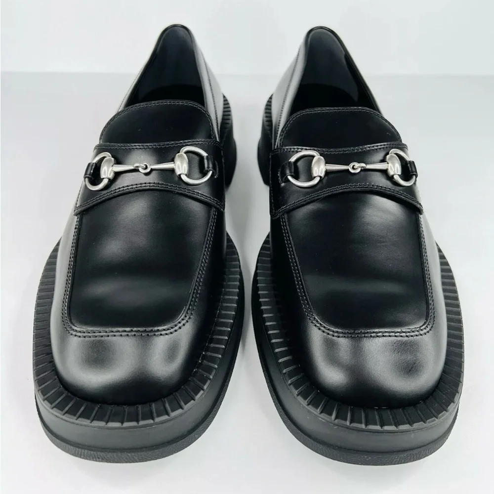 GUCCI Interlocking Horsebit Chucky Rubber Sole Loafers UK 11 - US 11.5 - EU 45 - Picture 4 of 10
